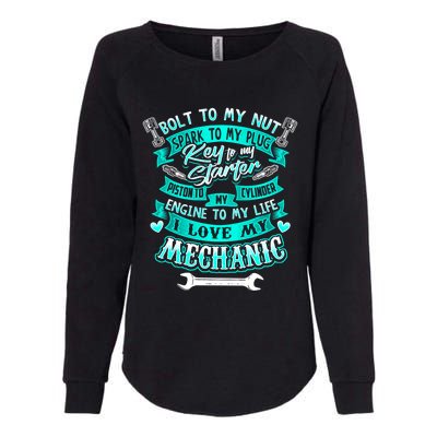 Mechanics Wife Gift Friend Auto Diesel Mechanic Gift Womens California Wash Sweatshirt