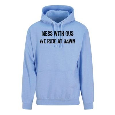 Mess With Gus We Ride At Dawn Unisex Surf Hoodie