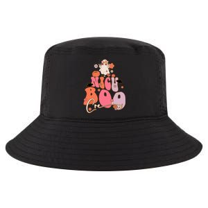 Men Women Groovy Ghost Nicu Boo Crew Halloween Cute Boo Gift Cool Comfort Performance Bucket Hat