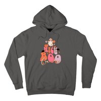 Men Women Groovy Ghost Nicu Boo Crew Halloween Cute Boo Gift Hoodie