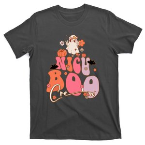 Men Women Groovy Ghost Nicu Boo Crew Halloween Cute Boo Gift T-Shirt