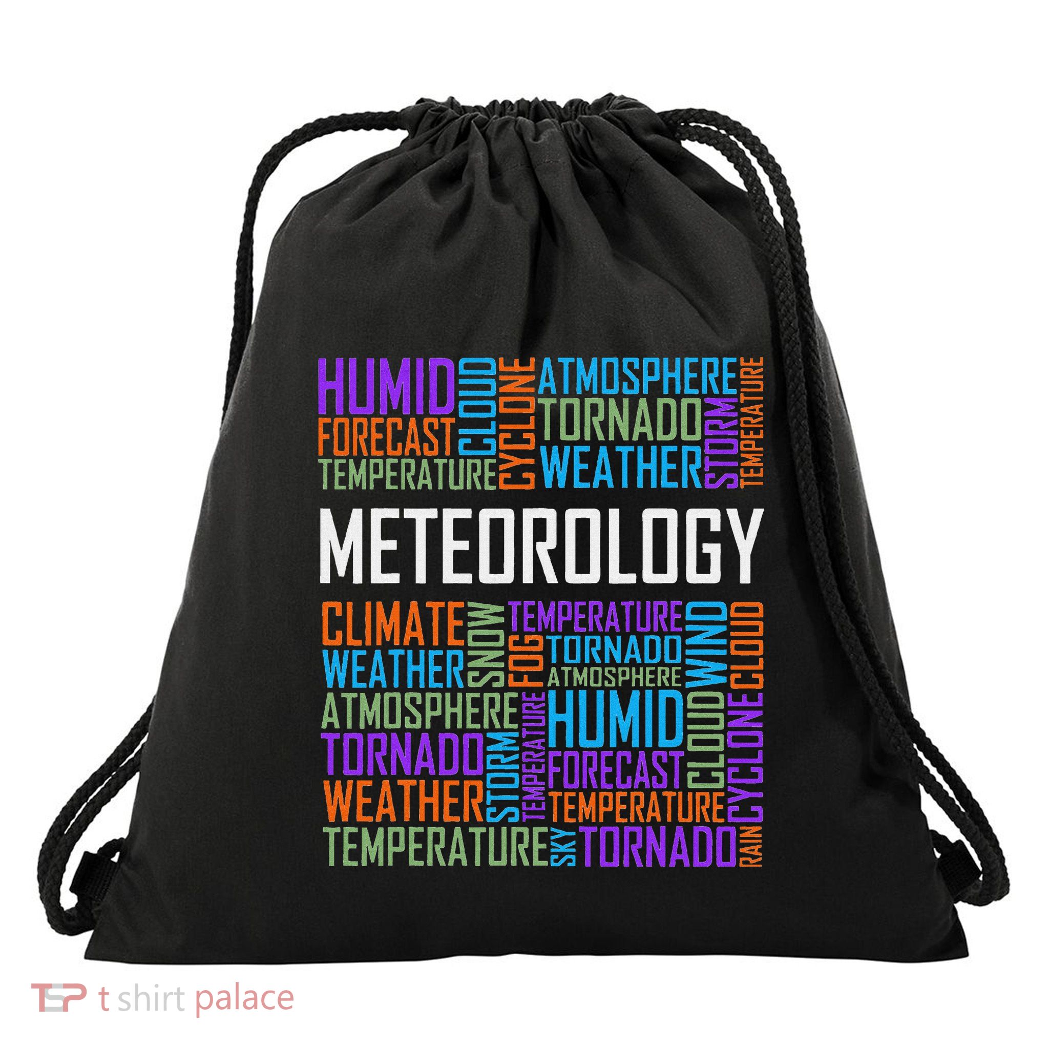 Meteorology Words Gifts Weather Forecast Meteorologist Gift Drawstring Bag