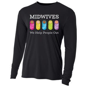 Midwives We Help People Out Cooling Performance Long Sleeve Crew