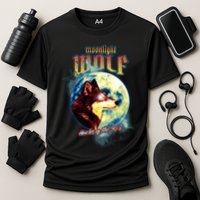 Moonlight Wolf Howler Of The 90s Cooling Performance Crew T-Shirt