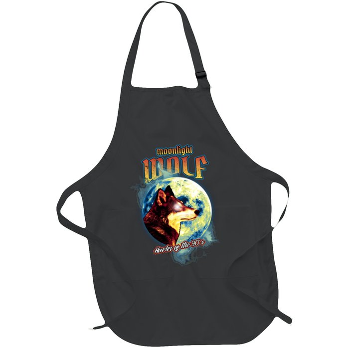 Moonlight Wolf Howler Of The 90s Apron