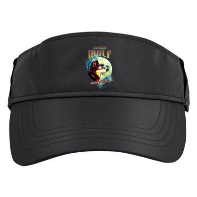 Moonlight Wolf Howler Of The 90s Adult Drive Performance Visor