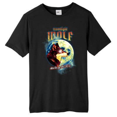 Moonlight Wolf Howler Of The 90s Tall Fusion ChromaSoft Performance T-Shirt