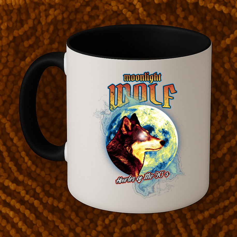 Moonlight Wolf Howler Of The 90s Mug