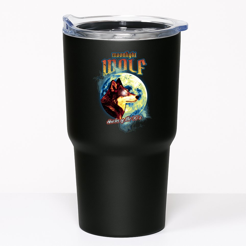 Moonlight Wolf Howler Of The 90s Tumbler
