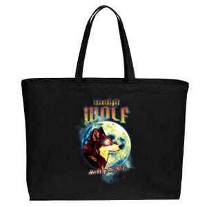 Moonlight Wolf Howler Of The 90s Cotton Canvas Jumbo Tote