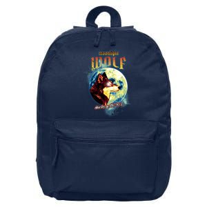 Moonlight Wolf Howler Of The 90s 16 in Basic Backpack