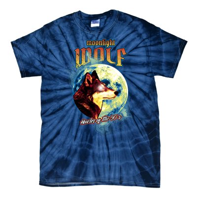 Moonlight Wolf Howler Of The 90s Tie-Dye T-Shirt