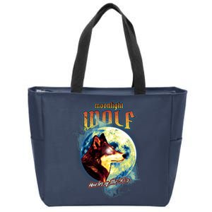 Moonlight Wolf Howler Of The 90s Zip Tote Bag