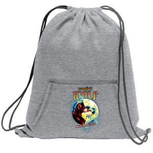 Moonlight Wolf Howler Of The 90s Sweatshirt Cinch Pack Bag