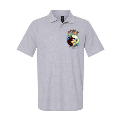 Moonlight Wolf Howler Of The 90s Softstyle Adult Sport Polo