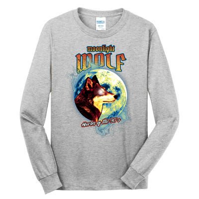 Moonlight Wolf Howler Of The 90s Tall Long Sleeve T-Shirt