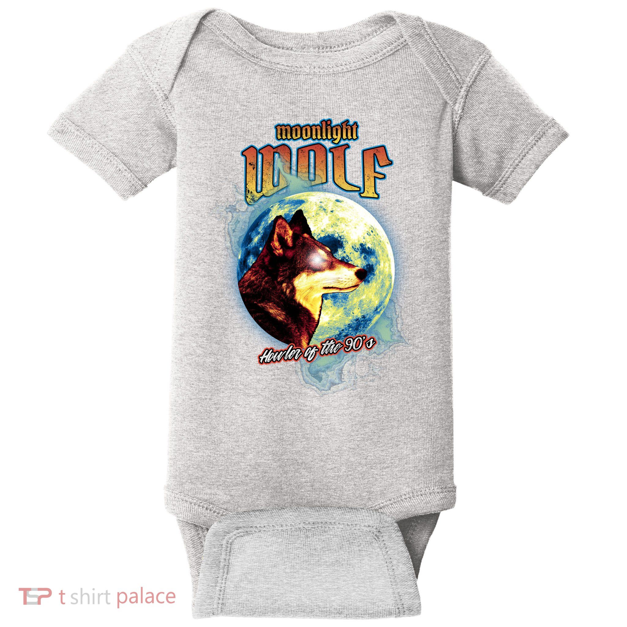 Moonlight Wolf Howler Of The 90s Baby Bodysuit
