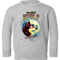 Moonlight Wolf Howler Of The 90s Toddler Sweatshirt