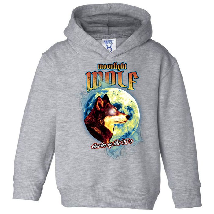 Moonlight Wolf Howler Of The 90s Toddler Hoodie