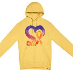 Ms Warrior Heart Multiple Sclerosis Awareness Month Gift Premium Pullover Hoodie