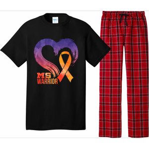 Ms Warrior Heart Multiple Sclerosis Awareness Month Gift Pajama Set