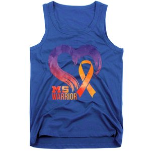 Ms Warrior Heart Multiple Sclerosis Awareness Month Gift Tank Top