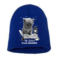 My Weekend Is All Booked Summer Reading Bookaholic Bookish Funny Gift Short Acrylic Beanie