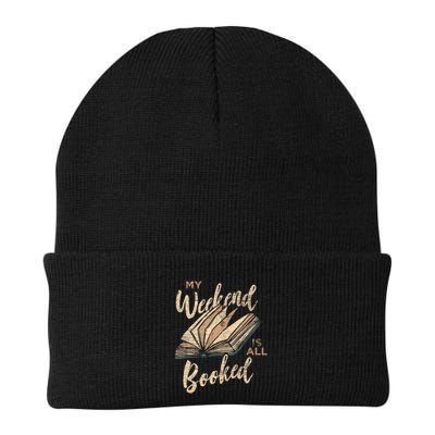 My Weekend Is All Booked Bookworm Reading Books Funny Gift Beanie