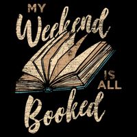 My Weekend Is All Booked Bookworm Reading Books Funny Gift Cropped Pullover Crew