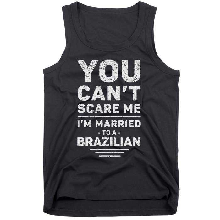 My Wife Is Brazilian Funny Marriage Husband And Wife Tank Top