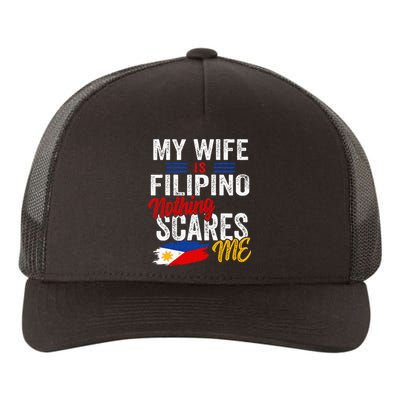 My Wife Is Filipino Philippines Heritage Roots Flag Souvenir Yupoong Adult 5-Panel Trucker Hat