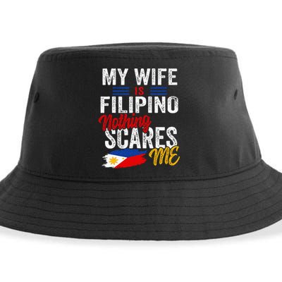 My Wife Is Filipino Philippines Heritage Roots Flag Souvenir Sustainable Bucket Hat