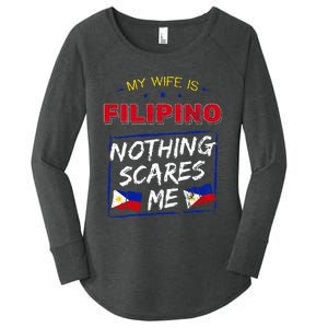 My Wife Is Filipino Republic Of The Philippines Roots Flag Women's Perfect Tri Tunic Long Sleeve Shirt