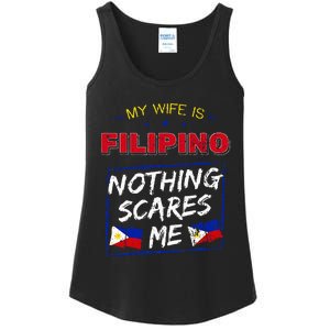 My Wife Is Filipino Republic Of The Philippines Roots Flag Ladies Essential Tank