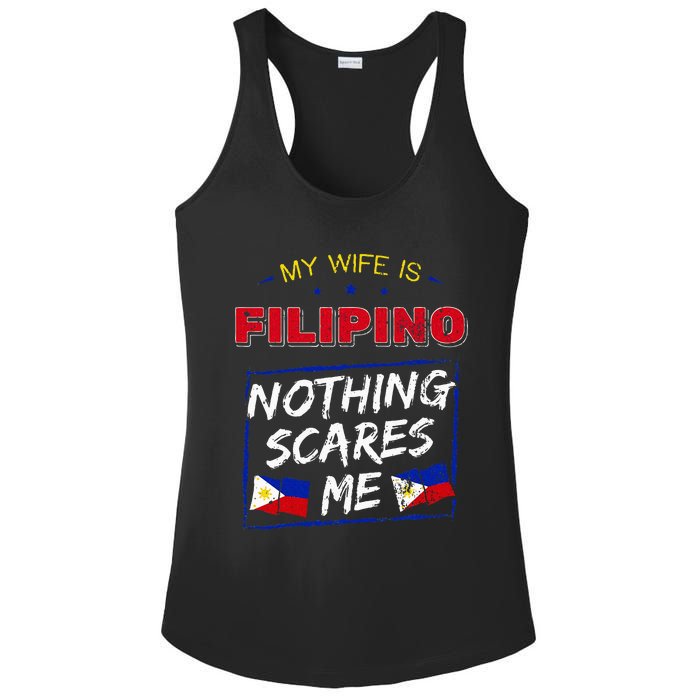 My Wife Is Filipino Republic Of The Philippines Roots Flag Ladies PosiCharge Competitor Racerback Tank