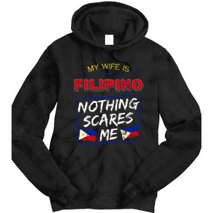 My Wife Is Filipino Republic Of The Philippines Roots Flag Tie Dye Hoodie