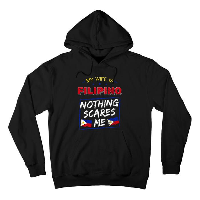 My Wife Is Filipino Republic Of The Philippines Roots Flag Tall Hoodie