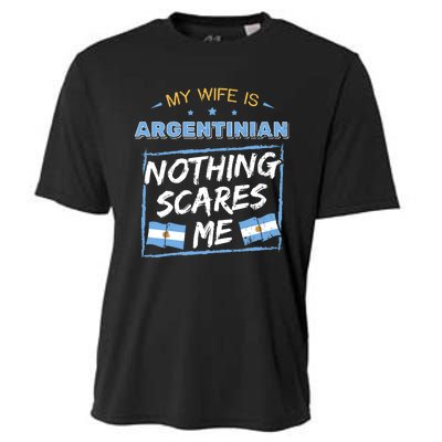 My Wife Is Argentinian Argentina Heritage Roots Flag Pride Cooling Performance Crew T-Shirt