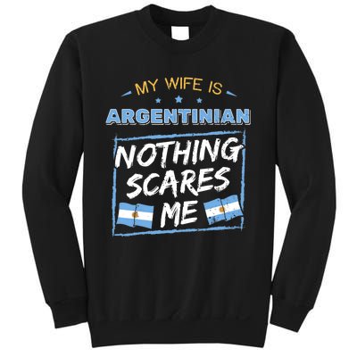 My Wife Is Argentinian Argentina Heritage Roots Flag Pride Sweatshirt