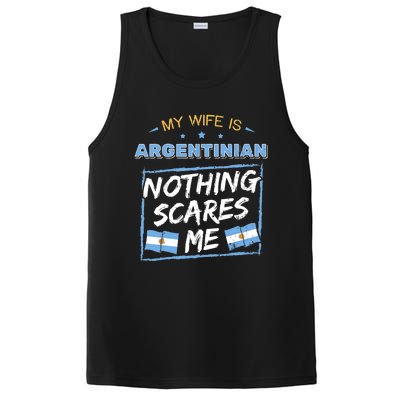 My Wife Is Argentinian Argentina Heritage Roots Flag Pride PosiCharge Competitor Tank