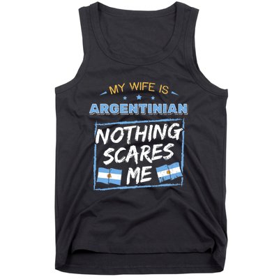 My Wife Is Argentinian Argentina Heritage Roots Flag Pride Tank Top