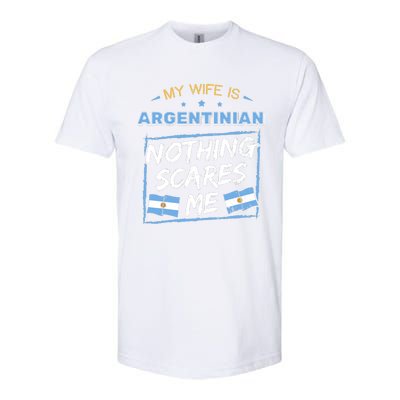 My Wife Is Argentinian Argentina Heritage Roots Flag Pride Softstyle CVC T-Shirt