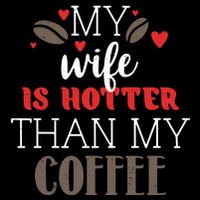 My Wife Is Hotter Than My Coffee Cute Gift 16 in Basic Backpack