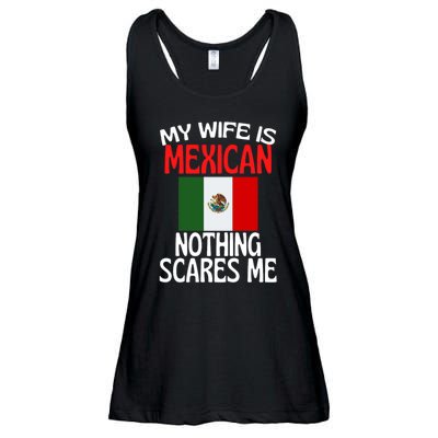 My Wife Is Mexican Nothing Scares Me Ladies Essential Flowy Tank