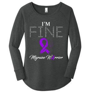 Migraine Warrior Im Fine Women's Perfect Tri Tunic Long Sleeve Shirt