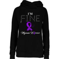 Migraine Warrior Im Fine Womens Funnel Neck Pullover Hood