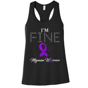 Migraine Warrior Im Fine Women's Racerback Tank