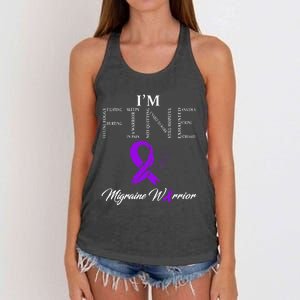 Migraine Warrior Im Fine Women's Knotted Racerback Tank