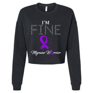 Migraine Warrior Im Fine Cropped Pullover Crew