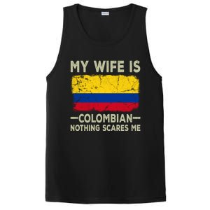 My Wife Is Colombian Nothing Scares Me Funny Husband Gift PosiCharge Competitor Tank